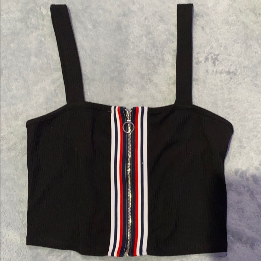 Black crop top